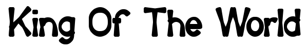 King Of The World font preview